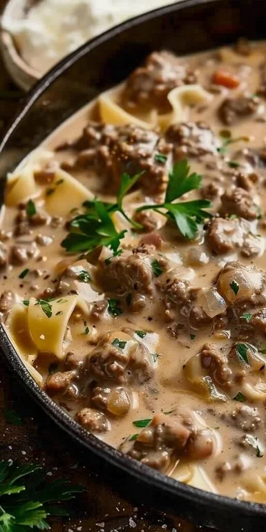 Ground Beef Stroganoff