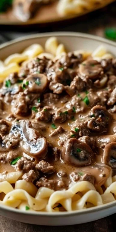 Ground Beef Stroganoff