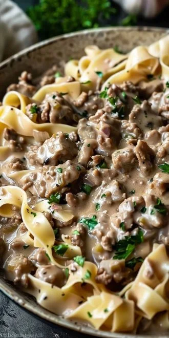 Ground Beef Stroganoff