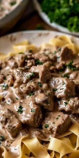 Ground Beef Stroganoff