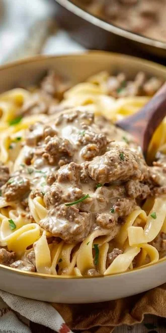 Ground Beef Stroganoff