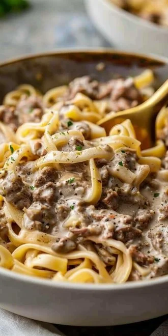 Ground Beef Stroganoff Recipe