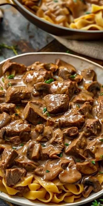 Healthy Beef Stroganoff