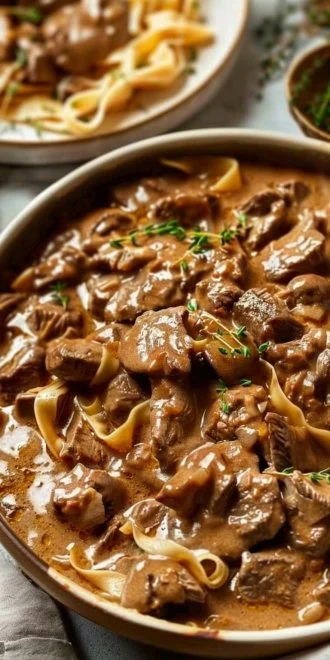 Healthy Beef Stroganoff