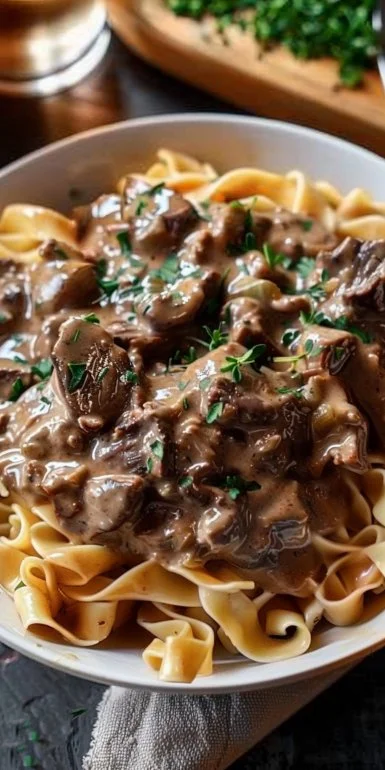 Hearty Slow Cooker Beef Stroganoff 5 Hearty Slow Cooker Beef Stroganoff