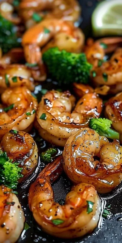 High-Protein Honey Garlic Shrimp