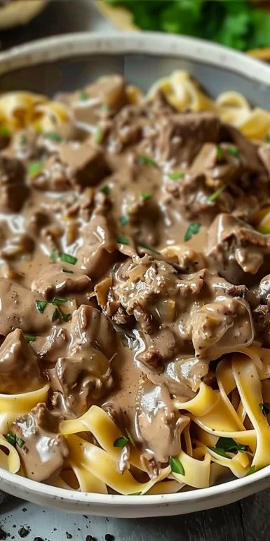 Homemade Beef Stroganoff