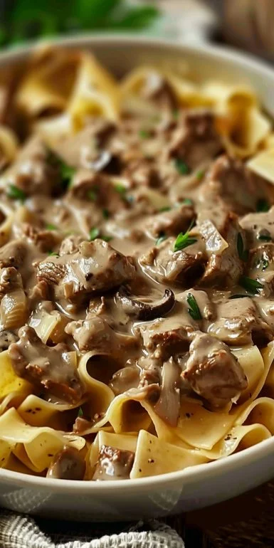 Homemade Beef Stroganoff