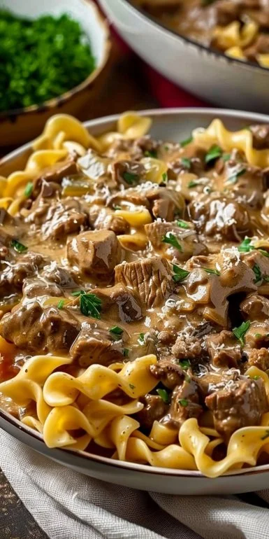 Homemade Ground Beef Stroganoff