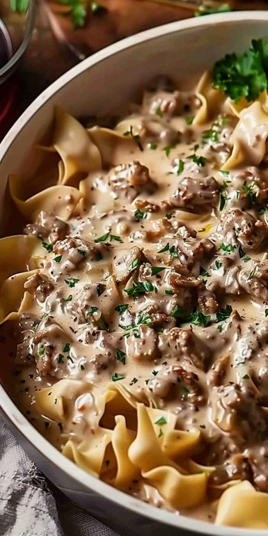 Incredible 30-Minute Ground Beef Stroganoff