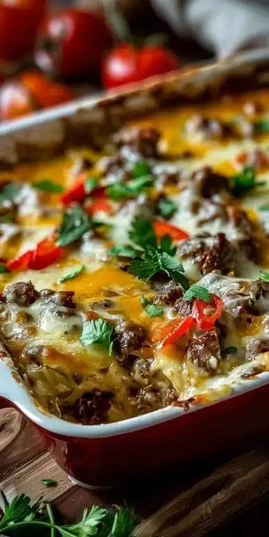 Low Carb Philly Cheesesteak Casserole 6 Low Carb Philly Cheesesteak Casserole