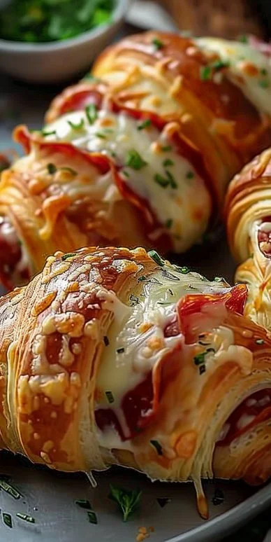 Mozzarella Pepperoni Croissant Rolls 5 Mozzarella Pepperoni Croissant Rolls