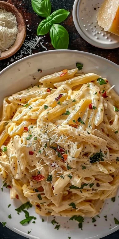 One Pot Creamy Garlic Pasta