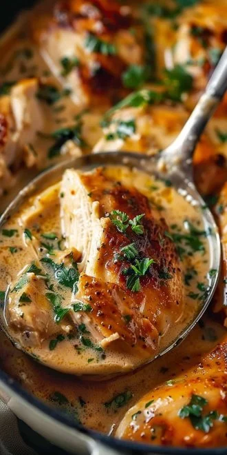 Ranch Chicken Crock Pot Recipe 4 Ranch Chicken cooked in a crock pot with herbs and spices