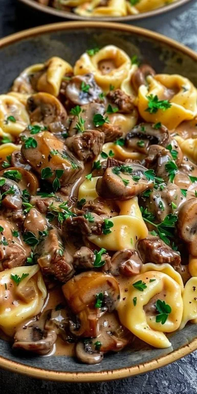 Skillet Beef Stroganoff Tortellini 5 Skillet Beef Stroganoff Tortellini