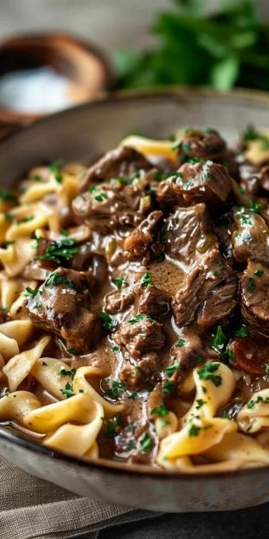 Slow Cooker Beef Stroganoff 6 Slow Cooker Beef Stroganoff