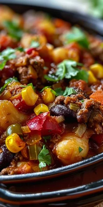 Slow Cooker Cowboy Casserole