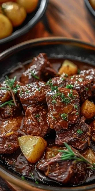 Slow Cooker Garlic Butter Beef with Potatoes 6 Slow Cooker Garlic Butter Beef with Potatoes