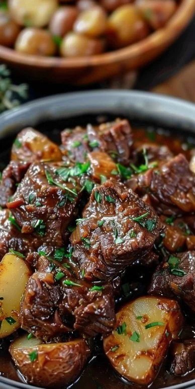 Slow Cooker Garlic Butter Beef with Potatoes 5 Slow Cooker Garlic Butter Beef with Potatoes