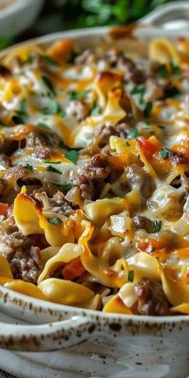 Sour Cream Beef Noodle Casserole