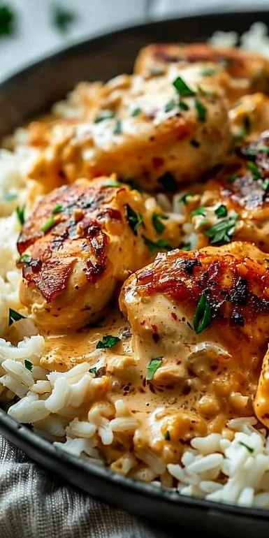 Best Smothered Chicken and Rice Recipe