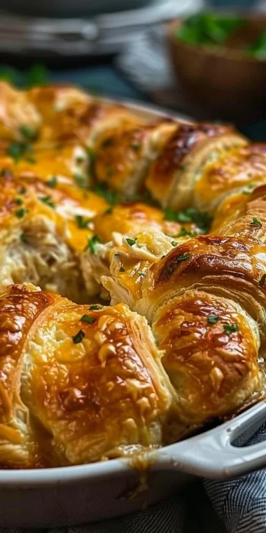 Cheesy Chicken Crescent Bake
