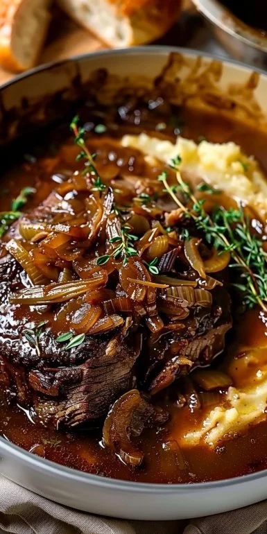 Comforting French Onion Pot Roast - theamazingfood