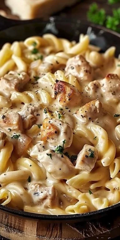 Creamy Chicken Pasta Crockpot