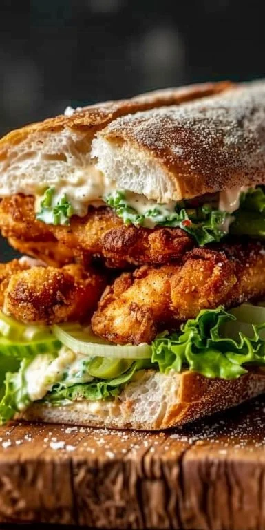 Crispy Chicken Caesar Sandwich Recipe