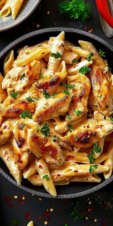 Crock Pot Creamy Cajun Chicken Pasta