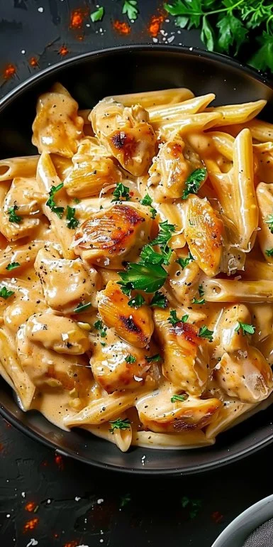 Crock Pot Creamy Cajun Chicken Pasta