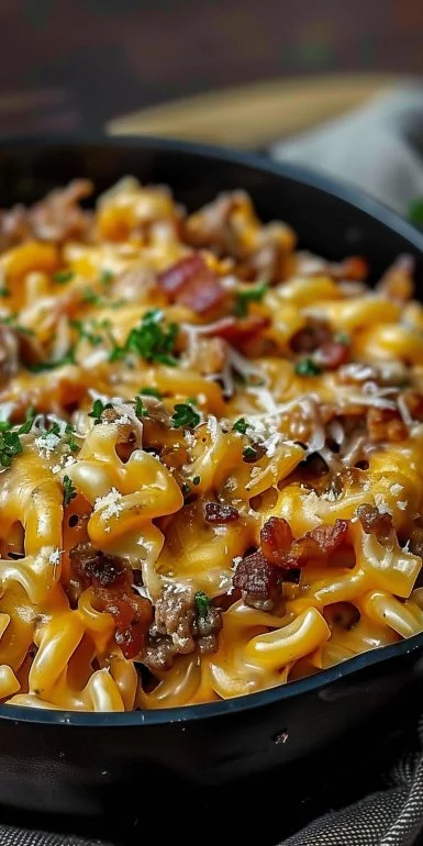 Loaded Bacon Cheeseburger Pasta You'll Crave Again and Again