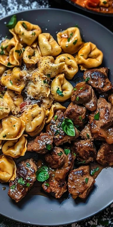One-Pan Cowboy Butter Tortellini Steak Bites Recipe