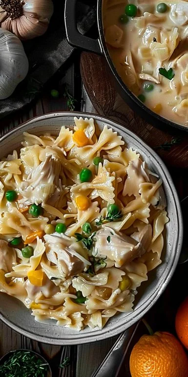 Quick Chicken Pot Pie Pasta