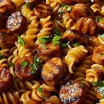 sticky honey garlic sausage pasta skillet 2026 02 05 152548 1